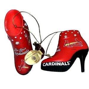Bradford Exchange St. Louis Cardinals Boot Ornament Rhinestone Decor